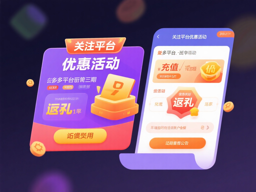 关注平台优惠活动：许多平台会不定期推出充值优惠或返